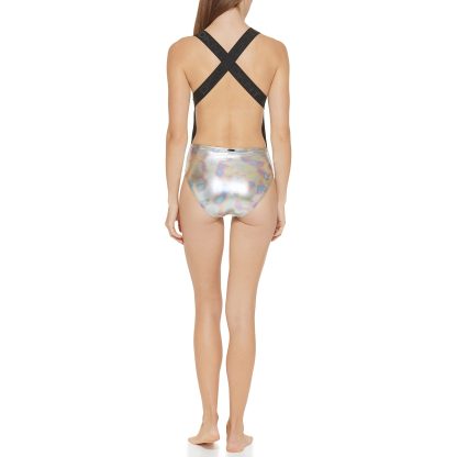 Women's Elastic Strap One-Piece Swimsuit - Image 3