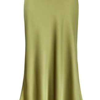 Women's Elegant Long Satin Skirt