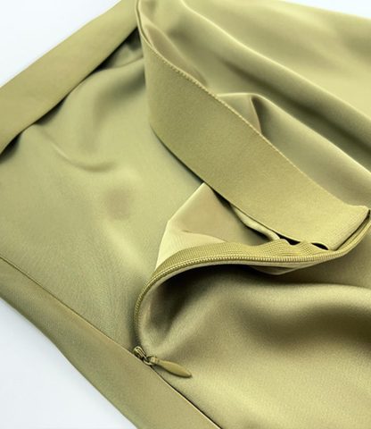 Women's Elegant Long Satin Skirt - Image 3