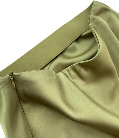 Women's Elegant Long Satin Skirt - Image 5
