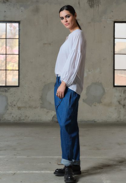 Women's Elegant Long Sleeve Shirt - Image 3