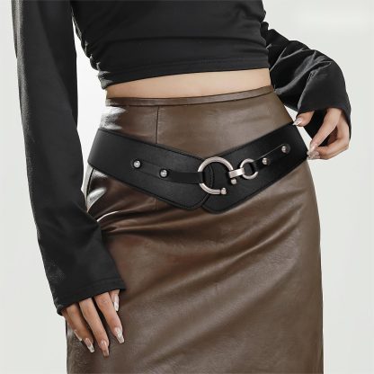 Women's Fashion Vintage Wide Elastic Belt - Image 4