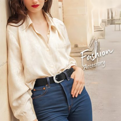 Women's Faux Leather Belt - Image 2