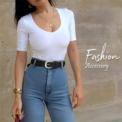 Women's Faux Leather Belt - Image 5