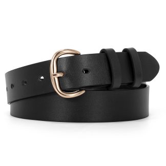 Women's Jeans Belt Gold Buckle