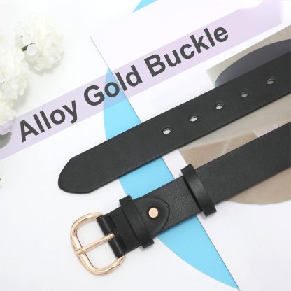 Women's Jeans Belt Gold Buckle - Image 2