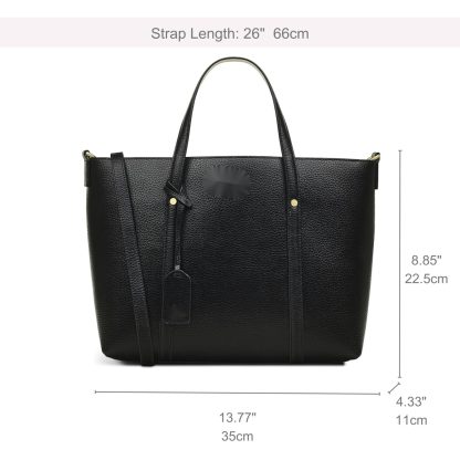 Women's Leather Open Top Shoulder Bags - Image 3