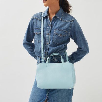 Women's Leather Tower Bridge Shoulder Bag - Image 6
