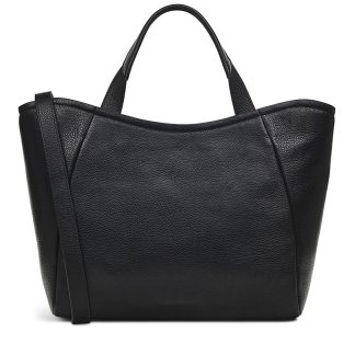 Women's Leather Zipper Black Crossbody Bag