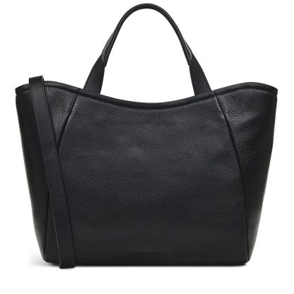 Women's Leather Zipper Black Crossbody Bag