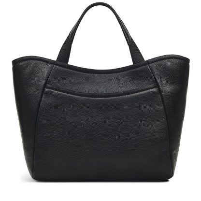 Women's Leather Zipper Black Crossbody Bag - Image 2