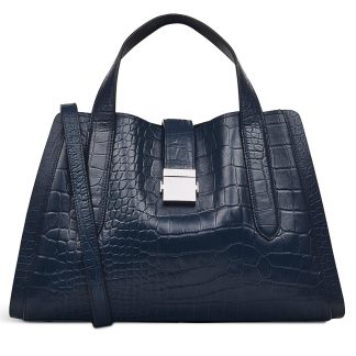 Women's Leather Zipper Ink Crossbody Bag