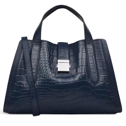 Women's Leather Zipper Ink Crossbody Bag