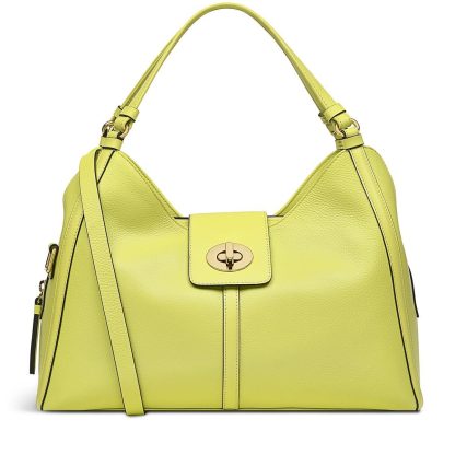 Women's Leather Zipper Shoulder Bag