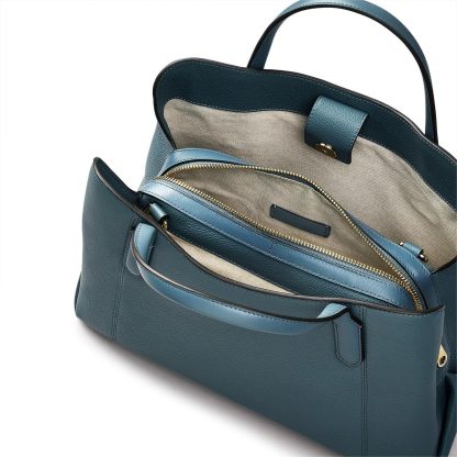 Women's Leather Zipper Uniform Crossbody Bag - Image 3
