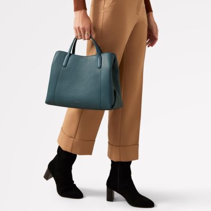 Women's Leather Zipper Uniform Crossbody Bag - Image 6