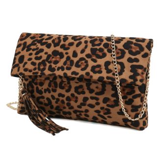 Women's Leopard Clutch