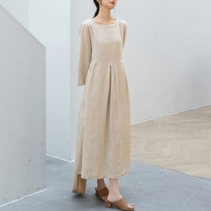 Women's Loose Linen Dress