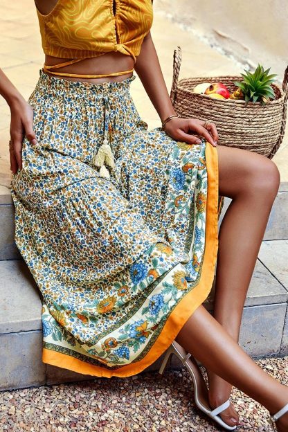 Women's Ruffle Maxi Dress A Line Party Maxi Dress - Image 2