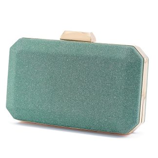 Women's Shiny Green Clutch