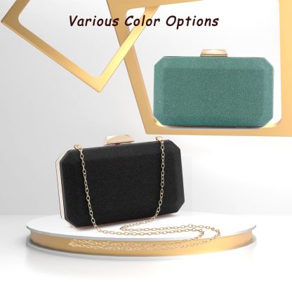 Women's Shiny Green Clutch - Image 4
