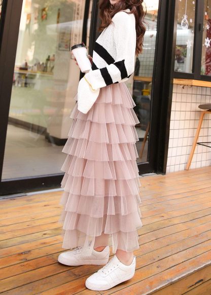 Women's Sweet Stretch Long Layered Skirt - Image 2