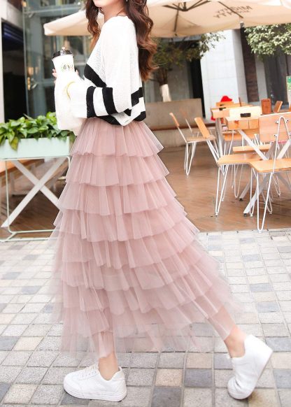 Women's Sweet Stretch Long Layered Skirt - Image 3