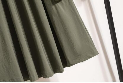 Women's Vintage Cotton Long Overall Skirt - Image 5