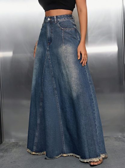 Women's Vintage Denim Skirt - Image 2