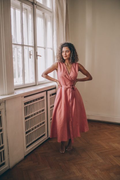 Women's Vintage Pink Dress - Image 2