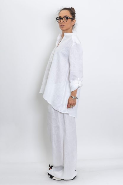 Women's White Linen Shirt - Image 2