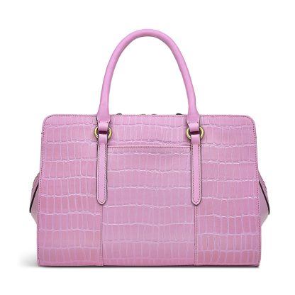 Women's Zippered Pink Crossbody Bag - Image 2