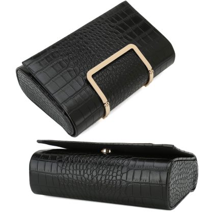 Women's crocodile leather handbag - Image 4