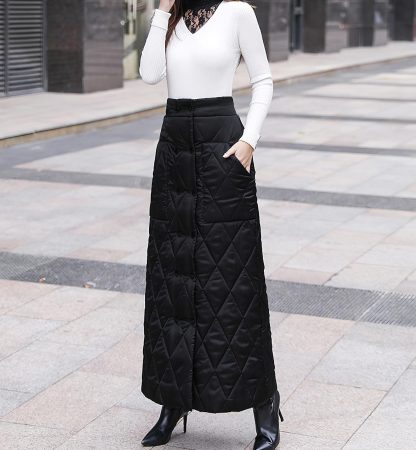 Women's high waist quilted skirt - Image 2