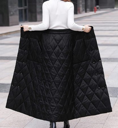 Women's high waist quilted skirt - Image 3