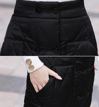 Women's high waist quilted skirt - Image 4