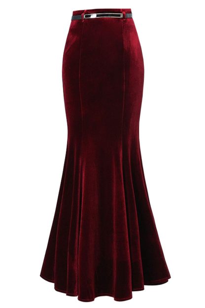 Women's high waist tight long skirt - Image 3
