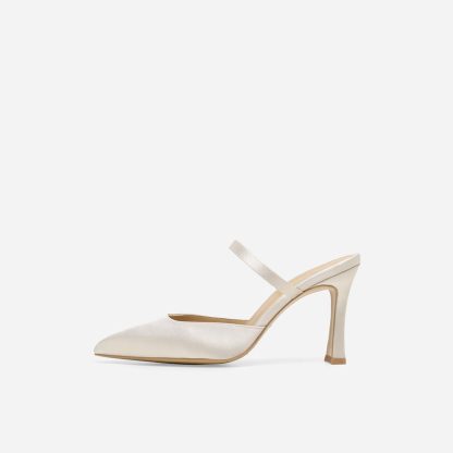 Women's satin evening shoes - Image 3