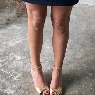 Women's silver high heels