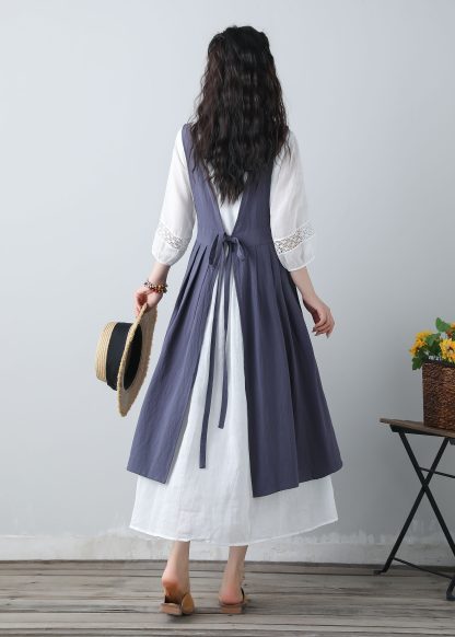 Women's summer pleated dress - Image 3