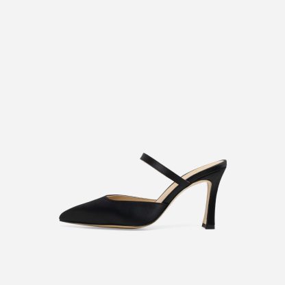 Women's wedding black high heels - Image 2