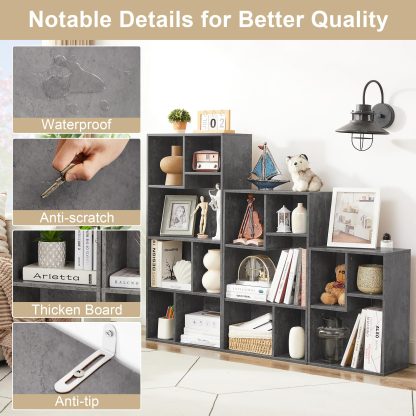 Wooden storage bookcase set - Image 3