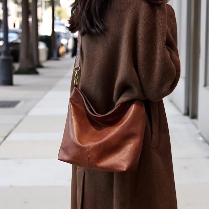 Bohemian leather crossbody bag - Image 6