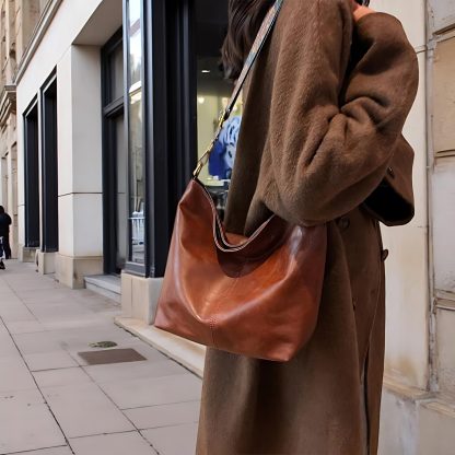 Bohemian leather crossbody bag - Image 4