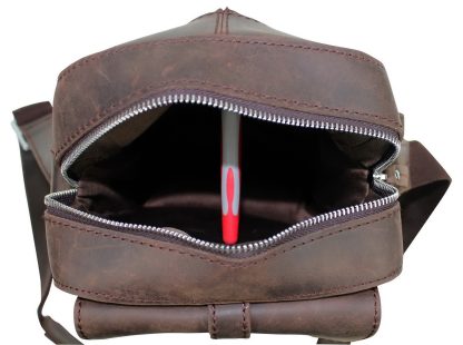 Leather insect crossbody bag - Image 4