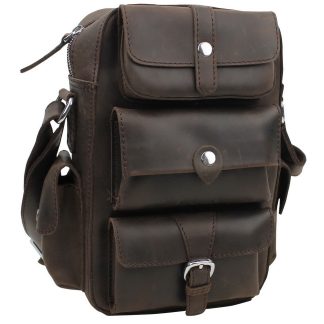 Leather insect crossbody bag