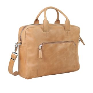 Classic Medium Cowhide Crossbody Laptop Bag