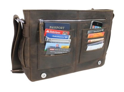 Commuter Leather Crossbody Bag - Image 5