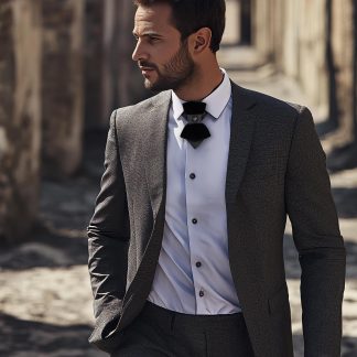 Unique black tie for men and women