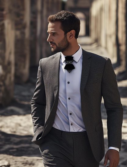 Unique black tie for men and women